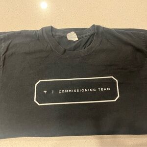 Tesla Texas Commissioning Team Black Graphic T-Shirt